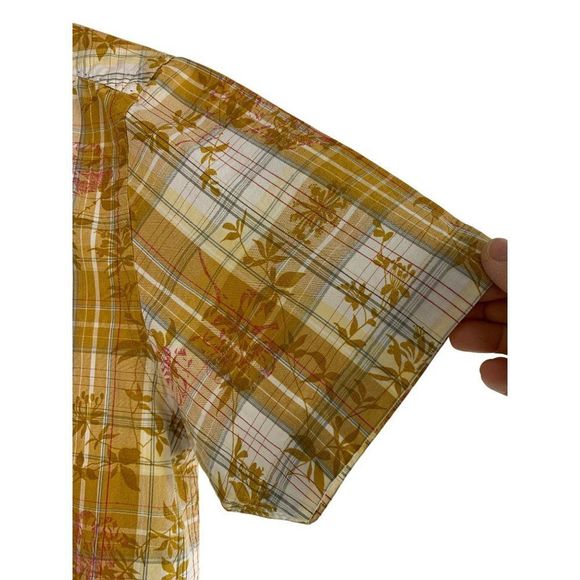 Men’s Ted Baker Rare SAMPLE short sleeve Shirt plaid size 4 Large 6236 - Picture 6 of 11